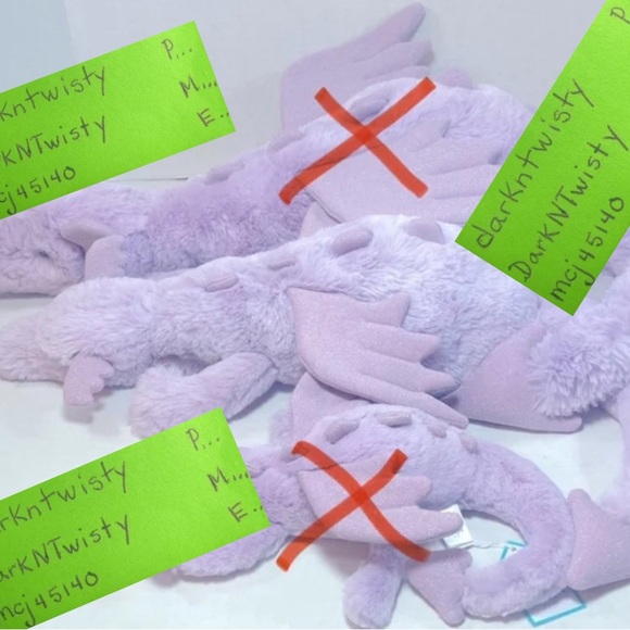 BNWT JellyCat Lavender Dragon Med 27” with tail unfurled - Picture 3 of 10